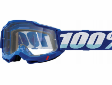 100% Gogle 100% ACCURI 2 BLUE (Szyba Przezroczysta Anti-Fog, LT 88%-92%) (NEW)