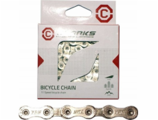 Clarks Clarks C12 Bicycle Chain, 12-řada, 126 buněk, kompatibilní s SRAM NX Eagle Group, Stand, Standard, Szosa/MTB, stříbro