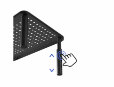 Maclean MC-946 Monitor Laptop Stand 13  - 32  3-Level Height Adjustment with Drawer up to 20kg Sturdy Vented