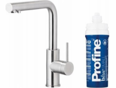 Kuchyňská baterie KFA DUERO PURE BASIC KUCHYŇSKÁ ZAŘÍZENÍ S FUNKCÍ FILTRACE VODY + SADA FILTRŮ PROFINE BLUE S, INOX