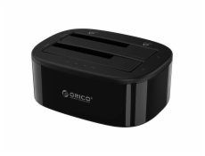 Orico docking station for 2.5  / 3.5  HDD / SSD, 5Gbps, USB-C to USB-C/A with cloning function (black)