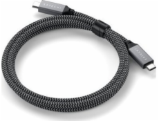 Satechi USB-C – USB-C kabel USB 0,8 m černý (ST-U4C80M)