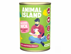 ANIMAL ISLAND Kachna s prosem a mrkví - vlhké krmivo pro psy - 400 g