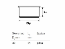 Vnitřní kanalizační žaluzie Wavin, O 40 mm