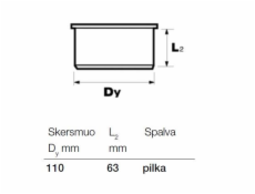 Vnitřní kanalizační žaluzie Wavin, O 110 mm