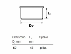 Vnitřní kanalizační žaluzie Wavin, O 50 mm