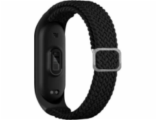 Beline Mi Band 5/6 Textilní pásek černo/černý