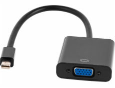 LechPol DisplayPort Mini AV adaptér - D-Sub (VGA) černý (KOM0848)