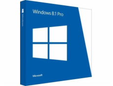 Operační systém Microsoft Microsoft Windows 8.1 Pro, kompletní produkt (FPP), 20 GB, 2 GB, 1 GHz, němčina, DVD