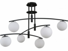 Závěsná lampa Italux Moderní závěsná LED lampa Ready černá Italux Senai globes PND-31322-6A-SB