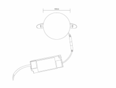 Vestavné svítidlo Domoletti FRAMELESS, 10W, 4000°K, LED