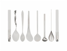 Alessi Designer Set of 8 Coffee Spoons MSPOONSET