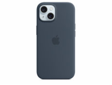 iPhone 15 Silicone Case with MagSafe - Storm Blue