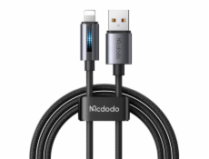 Mcdodo CA-5660 USB-A to Lightning cable with flashing light 1.2m (black)