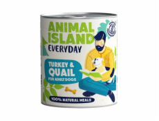 ANIMAL ISLAND Everyday Turkey and quail - vlhké krmivo pro psy - 800g