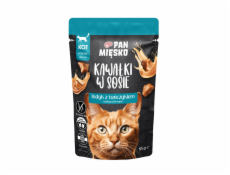 PAN MIĘSKO Pieces in sauce Turkey with tuna - mokré krmivo pro kočky - 85g