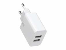 Dual USB charger Mcdodo CH-6720 (EU) Lightning 1m Travel set (white)