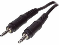 Kabel 2GO Jack 3,5 mm - Jack 3,5 mm 1,5 m černý (351021)