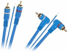 RCA (Cinch) x2 - RCA (Cinch) x2 kabel 5m modrý (KPO2668-5)