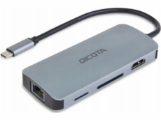 DICOTA USB-C 8-in-1 Multi Hub 4K PD 100W, dokovací stanice