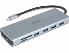 DICOTA USB-C 13-in-1 Docking Station 4K HDMI/DP PD 100W, dokovací stanice