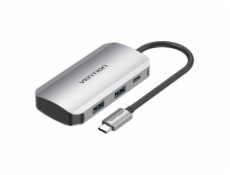 USB-C Docking Station to 4x USB3.0, PD 0.15m Vention TNBHB (gray)