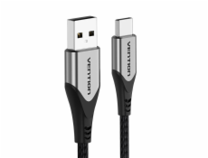 USB 2.0 A to USB-C cable Vention CODHD 3A 0,5m gray