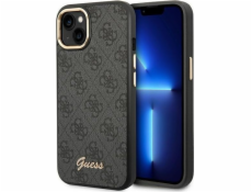 Guess  GUHCP14SHG4SHK iPhone 14 6.1 černo/černé pevné pouzdro 4G Vintage Gold Logo NoSize