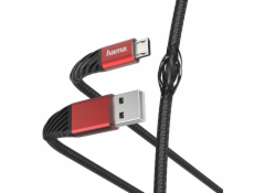 Hama 00187216 Extreme Charging/Data Cable, USB-A - Micro-USB 1.5m Black/Red