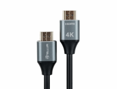 Tellur High Speed HDMI 2.0 cable, 4K 18Gbps plug-plug Ethernet gold-plated 5m black