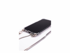 Huawei Y6 2019 Silicone TPU Transparent with Necklace Strap Silver