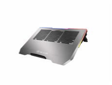 Tellur Cooler laptop Shade 17, 3 fans, RGB LED, USB, USB-C, Aluminum grey