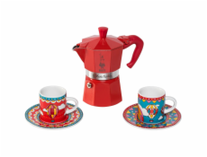 Bialetti MOKA EXPRESS 3TZ rossa + 2 Cups Winter Wonderland