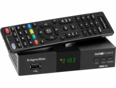 TV tuner Kruger&Matz DVB-T2 tuner H.265 HEVC Kruger&Matz HDMI SCART PVR EPG USB dekodér