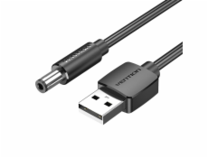 Power Cable USB 2.0 to DC 5.5mm Barrel Jack 5V Vention CEYBD 0,5m (black)