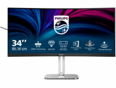 Philips MT VA LED 34  34B2U5600C/00 - VA panel, 3440x1440, 2xHDMI, DP, USB-C, RJ45, USB 3.2, repro, nast vysky, zakriven