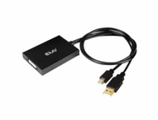 Club3D Adaptér aktivní Mini DisplayPort 1.2 na Dual Link DVI-D Active Adapter, pouze HDCP, 4k30Hz, 60cm