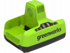 Greenworks 60 V nabíječka 6 A duální slot Greenworks G60x2UC6