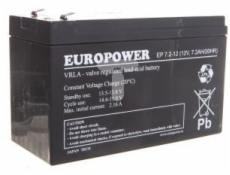 Europower Bezúdržbová baterie AGM 7,2Ah 12V Europower EP 7,2-12 - 7EP