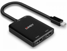 Lindy AV adaptér Převodník Mini DisplayPort na 2xHDMI LINDY MST černý