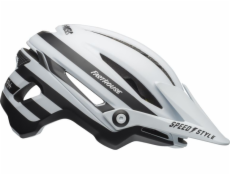 Bell Kask mtb Sixer Integrated Mips fasthouse pruhy matná bílá černá velikost S (52–56 cm) (BEL-71015)