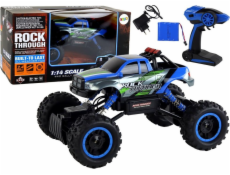 LeanToys dálkově ovládané RC terénní auto 1:14 2,4G modré