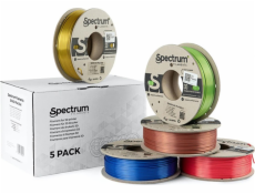 Spectrum 3D pero Spectrum 3D filament, PLA Silk, 1,75 mm, 5x250 g, 80750, mix Glorious Gold, Spicy Copper, Apple Green, Ruby Red, Indigo Blue