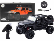 LeanToys dálkově ovládané RC terénní auto 2,4G s pohonem 4x4, černé