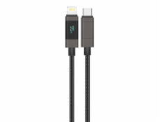 Foneng XS05 PD27W USB-C to Lightning cable, 1.2m (black)