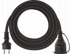 Venkovní prodlužovací kabel 5m / 1 zásuvka / černý / guma-neopren / 230 V / 1,5mm2