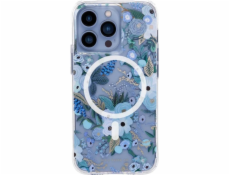 PUŠKOVÝ PAPÍR ČISTÝ MAGSAFE - POUZDRO IPHONE 13 PRO (GARDEN PARTY BLUE)