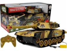 Lean Sport Large Tank dálkově ovládané R/C 2,4 GHz světla Střelba zní žlutě