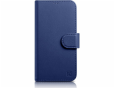 iCarer Wallet Case 2v1 iPhone 14 Case Kožený Flip Cover Anti-RFID Blue (WMI14220725-BU)