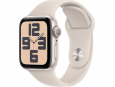 Chytré hodinky Apple Watch SE 2023 GPS + Cellular 44mm Starlight Alu Sport M/L béžová (mrgx3qc/a)